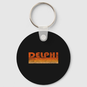 Vintage Retro Delphi Greece  Key Ring