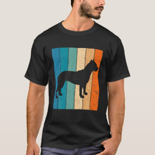 Vintage Retro Design Pitbull Pittie Dog T-Shirt