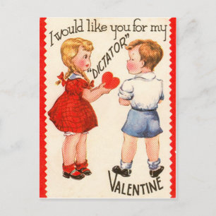 Vintage Retro "Dictator" Valentine Card