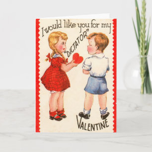 Vintage Retro "Dictator" Valentine Card