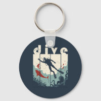 Vintage Retro Dive Scuba Diving Diver