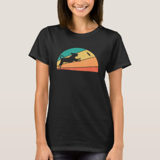 Vintage Retro Dock Diving Jumping Dogs Water Sport T-Shirt