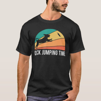 Vintage Retro Dock Jumping Time Dogs Water Sport T-Shirt