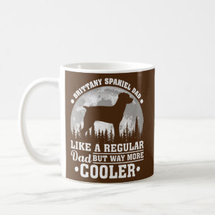 Vintage Retro Dog Funny Brittany Spaniel Dad Coffee Mug
