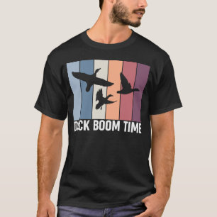 Vintage Retro Duck Boom Time Duck Hunting T-Shirt