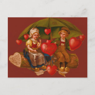 Vintage Retro Dutch Valentine Card
