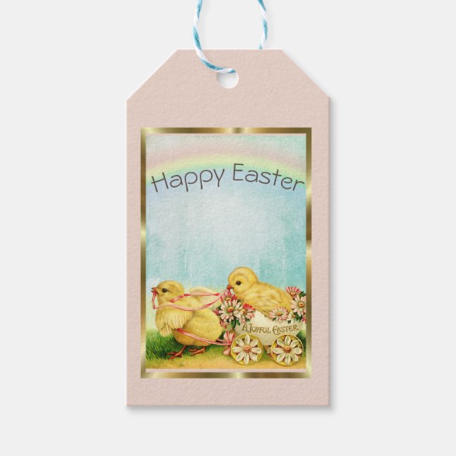 Vintage Retro Easter Chicks    Gift Tags (Front)