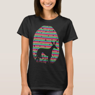 Vintage Retro Easter Egg Greyhound Dog Easter Sund T-Shirt