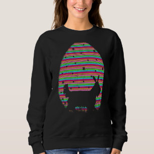 Vintage Retro Easter Egg Yorkshire Terrier Dog Ea Sweatshirt