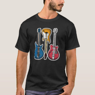 Vintage Retro Electric Guitar Classic Musician 1 T-Shirt