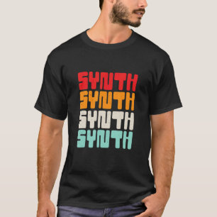 Vintage Retro Electronic Music Synth T-Shirt