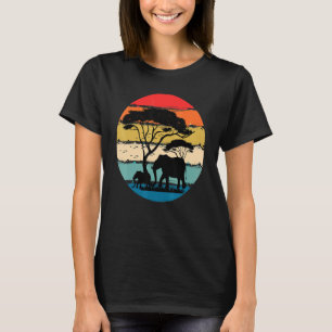 Vintage Retro Elephant Family Wild Animal Aestheti T-Shirt