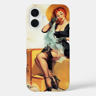 Vintage Retro Elvgren Traveller Pinup girl Pin up iPhone 16 Case