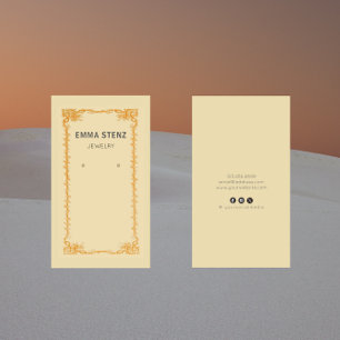 Vintage Retro Ephemera Earring Display Card