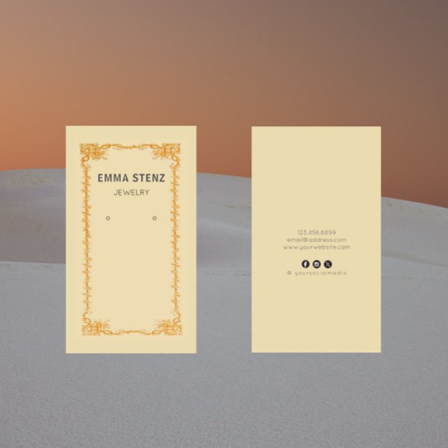 Vintage Retro Ephemera Earring Display Card (Creator Uploaded)