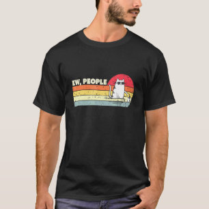Vintage Retro Ew People Cat T-Shirt
