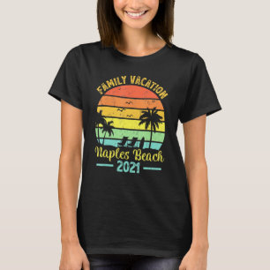 Vintage Retro Family Vacation 2021 Florida Naples T-Shirt