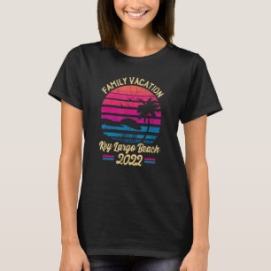Vintage Retro Family Vacation 2022 Florida Key Lar T-Shirt