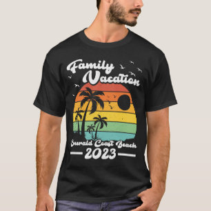 Vintage Retro Family Vacation 2023 Emerald Coast B T-Shirt