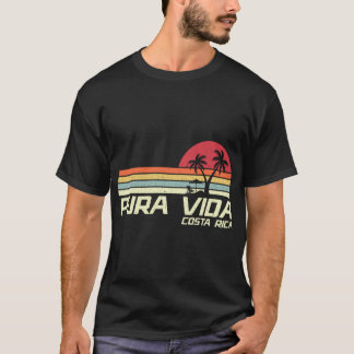Vintage Retro Family Vacation Costa Rica Pura Vida T-Shirt