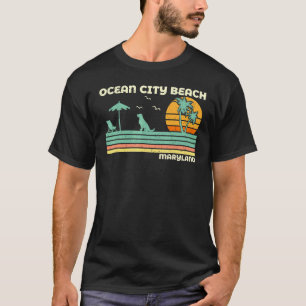 Vintage Retro Family Vacation Maryland Ocean City  T-Shirt