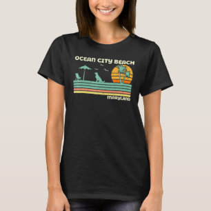 Vintage Retro Family Vacation Maryland Ocean City  T-Shirt