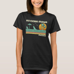 Vintage Retro Family Vacation Mexico Riviera Maya T-Shirt