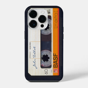 Vintage Retro Fashioned 80s Mixtape Audio Tape 3 i iPhone 14 Pro Case