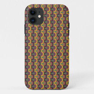 Vintage Retro Fifties Pattern 2 iPhone 11 Case