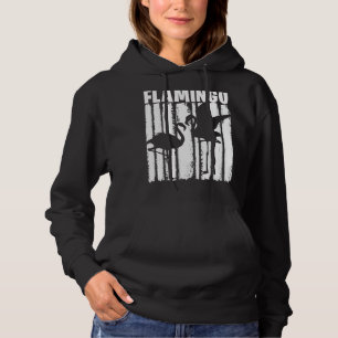 Vintage Retro Flamingo For Men Women Kids Animal Hoodie