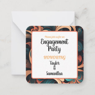 Vintage Retro Floral Card