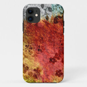 Vintage retro floral pattern 4 iPhone 11 case