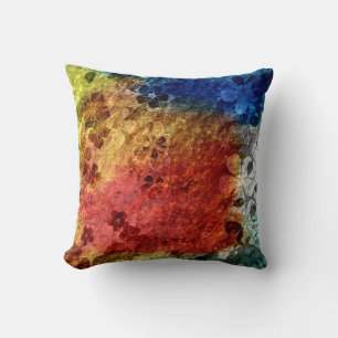 Vintage retro floral pattern cushion