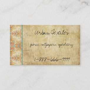 Vintage Retro Flowers Business Card