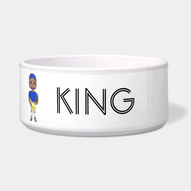 vintage retro football player blue yellow simple   (Front)