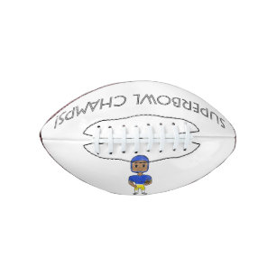 vintage retro football player blue yellow simple american football