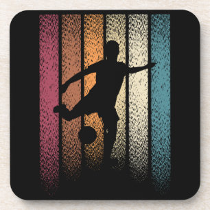 Vintage Retro Football Soccer Coaster