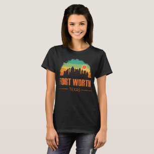 Vintage Retro Fort Worth City Texas Dallas 80s T-Shirt
