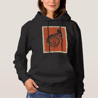 Vintage Retro French Horn Music Lover Hornist4 Hoodie