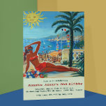 Vintage Retro French Riviera Summer Party Invite<br><div class="desc">Vintage Retro French Riviera Summer Beach Party Invitation is a fun all-purpose invitation for a celebration party, personal or business, held along French Riviera. Please personalise it with your own text occasion-accordinly or click the "Customise It" button to go to the design tool where you can add text, change the...</div>