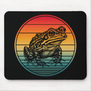 Vintage Retro Frog Amphibian Toad Mouse Mat
