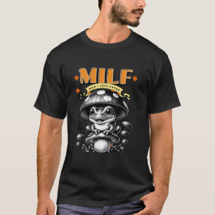 Vintage Retro Frog And Fungi Mushroom T-Shirt