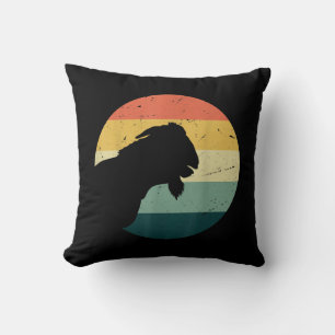 Vintage Retro Funny Animal Lover Goat Farmer Gifts Cushion