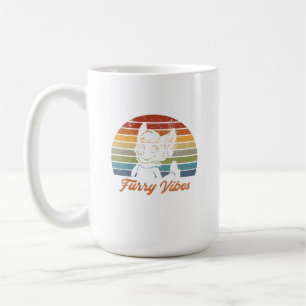 Vintage Retro Furry Fibes Fandom Fursuiter Gift Coffee Mug