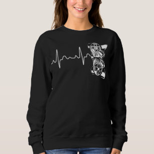 Vintage Retro Gamer Heartbeat Shirt Funny Video Ga