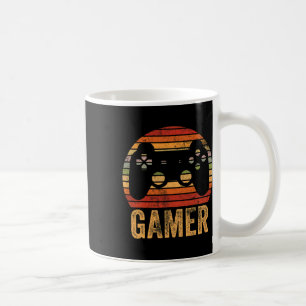 Vintage Retro Gamer Video Game Player Boys Teens M Coffee Mug