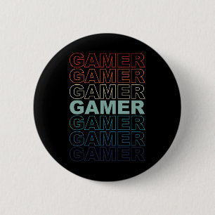 Vintage Retro Gamers Video Games Gaming Videogame 6 Cm Round Badge