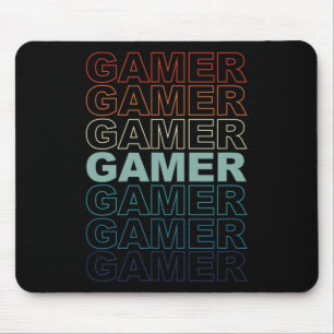 Vintage Retro Gamers Video Games Gaming Videogame  Mouse Mat