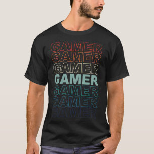 Vintage Retro Gamers Video Games Gaming Videogame T-Shirt