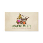 Vintage Retro Gardening Services Business Card